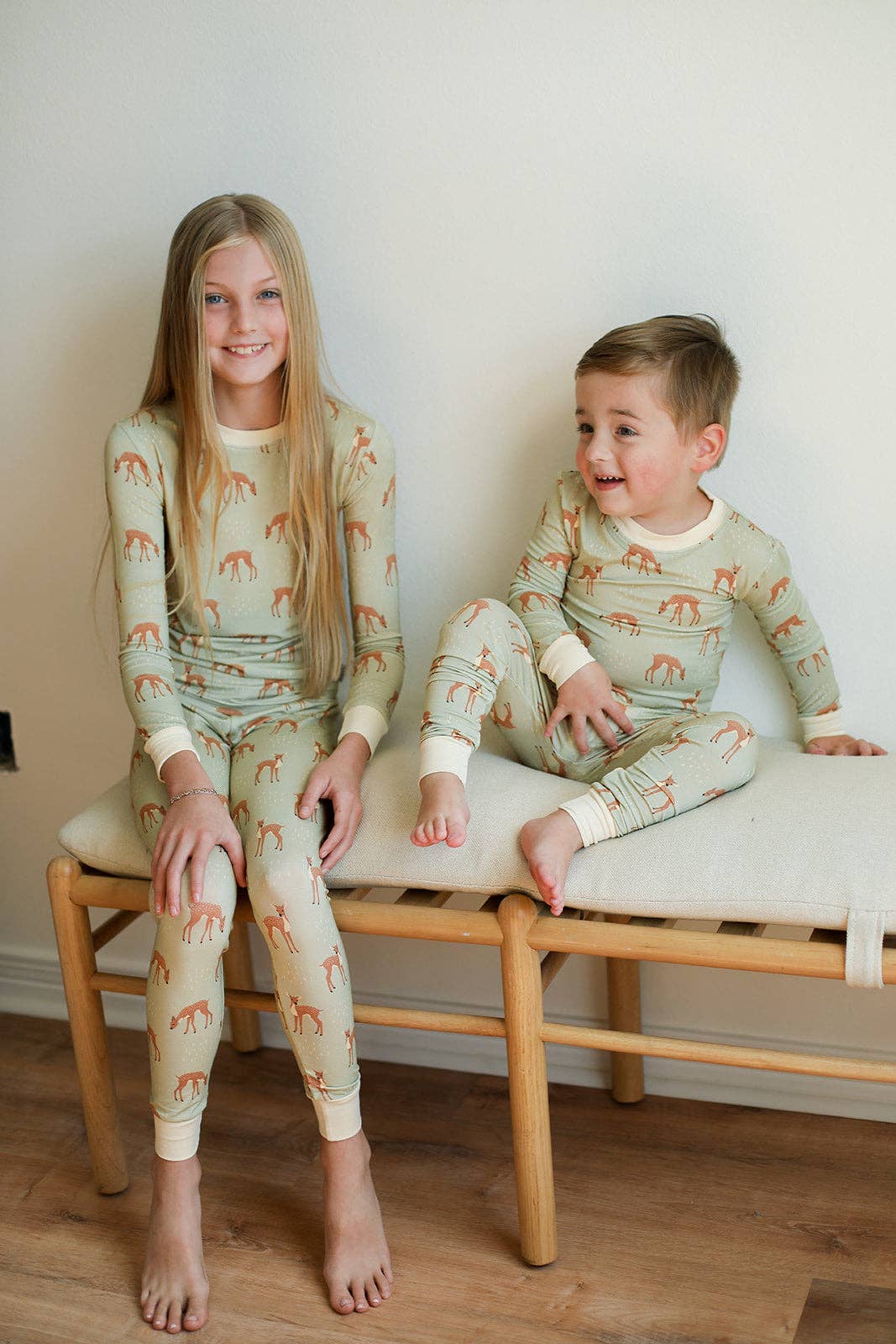 Fawn Field 2 Piece Bamboo Pajama Set