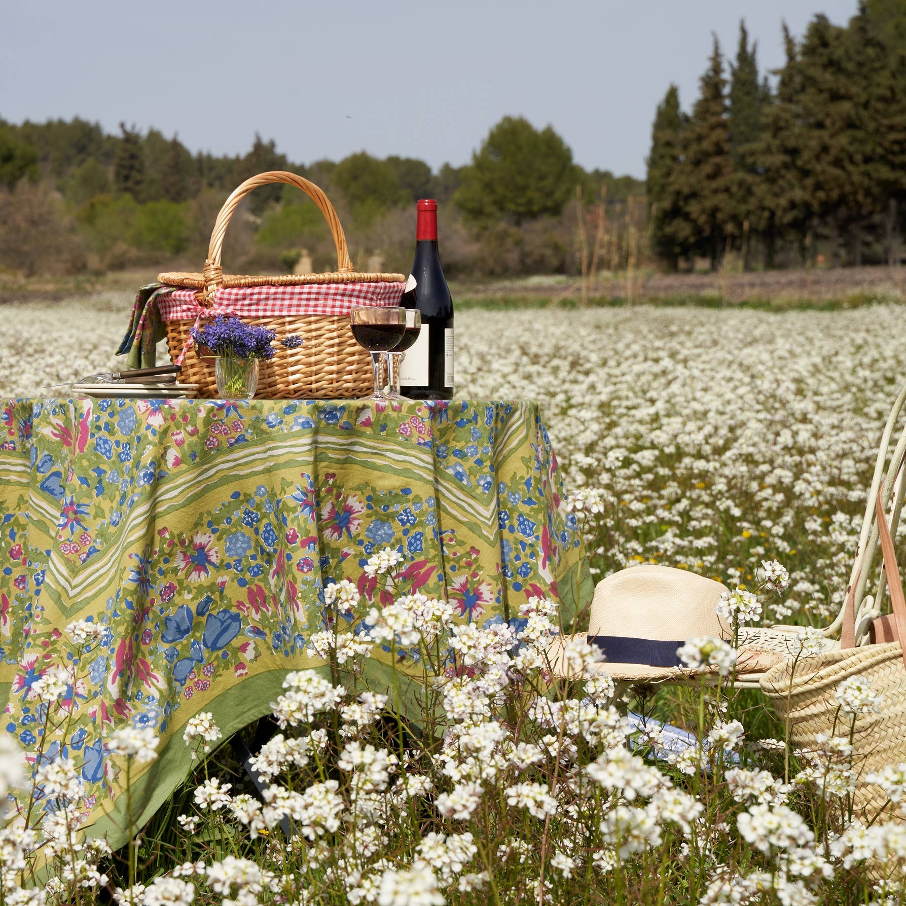 Jardin Blue & Vert | Tablecloth