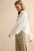 EMBROIDERY DETAIL LONG SLEEVE BLOUSE