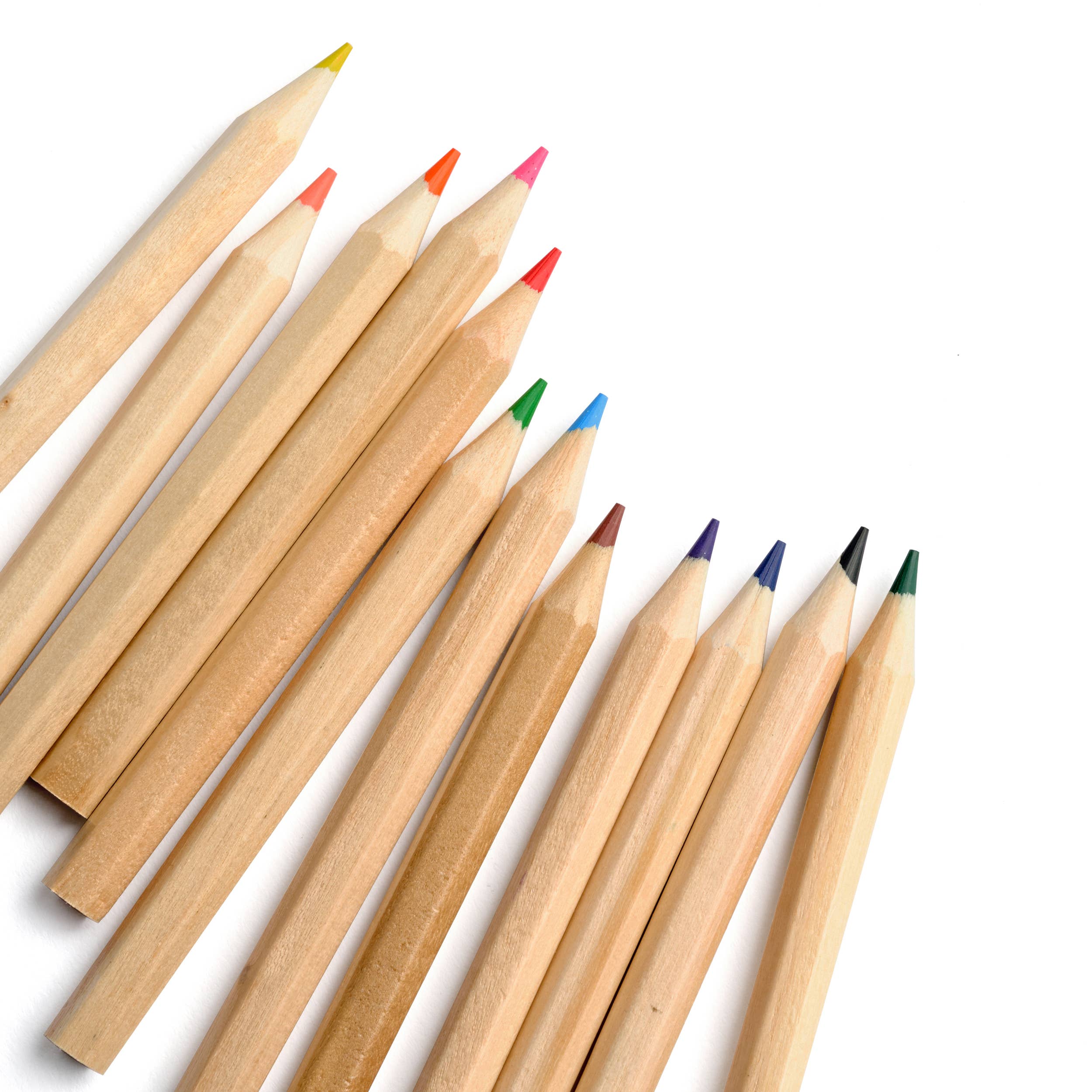Colored Pencils - Tall & Travel Size - 12 Colors