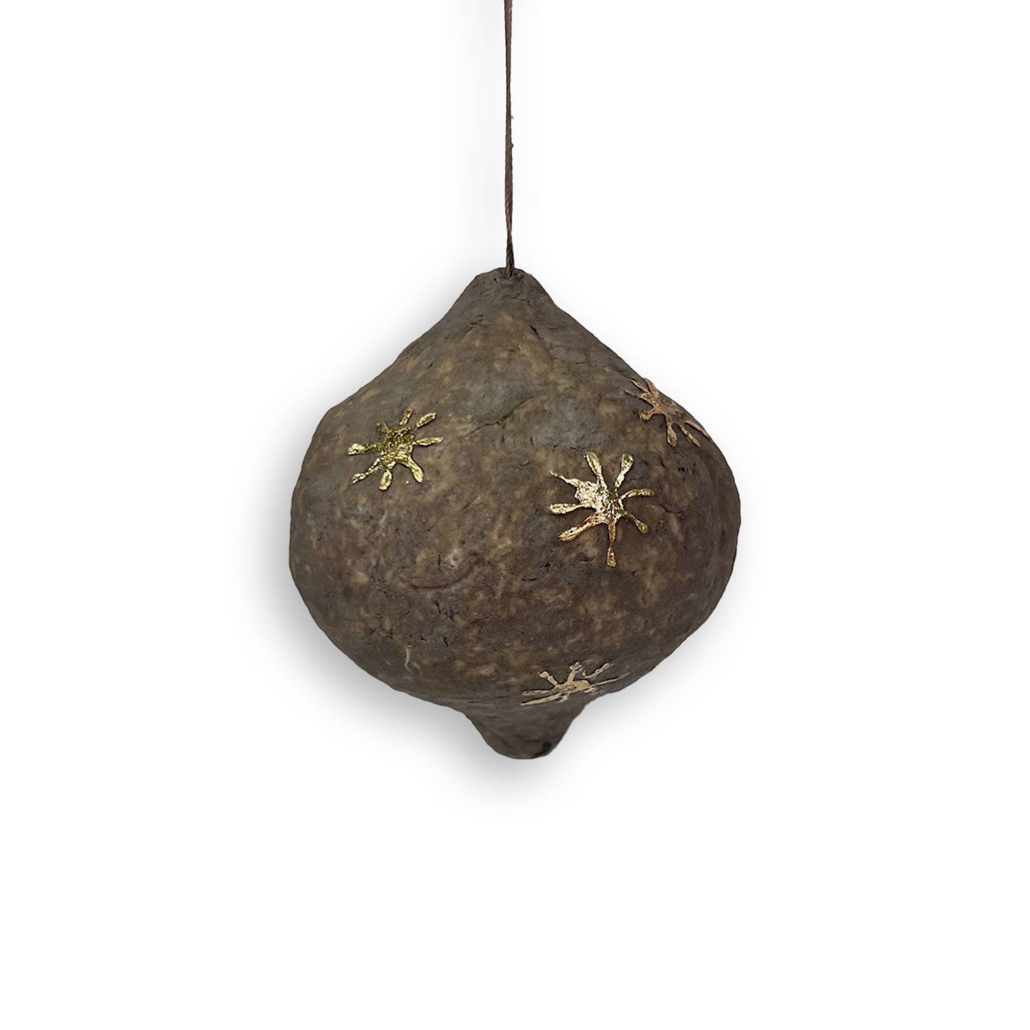 Stone Paper Mache Bulb Ornaments