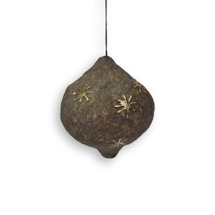 Stone Paper Mache Bulb Ornaments