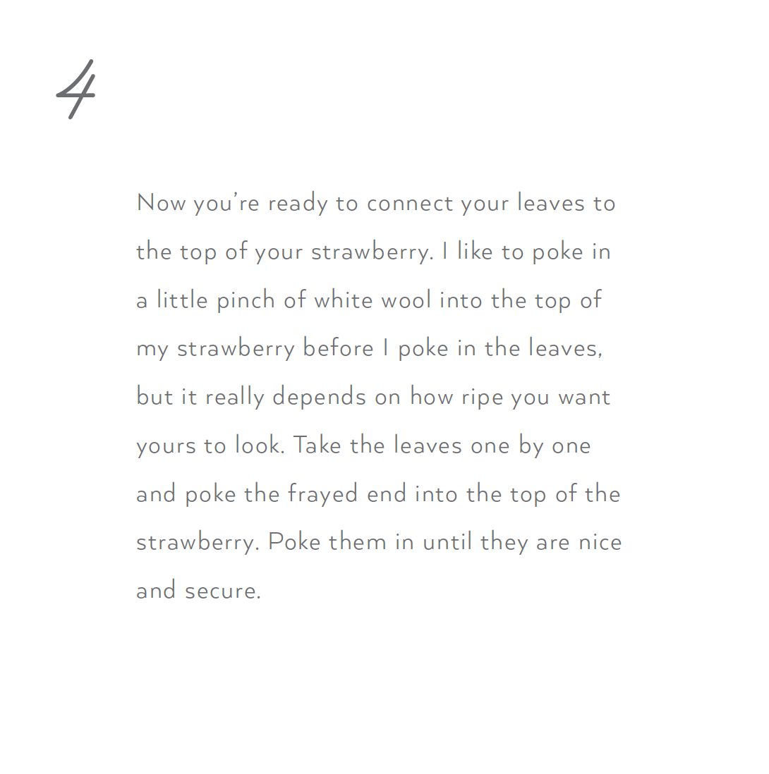 Needle Felting Kit - DIY - Strawberry