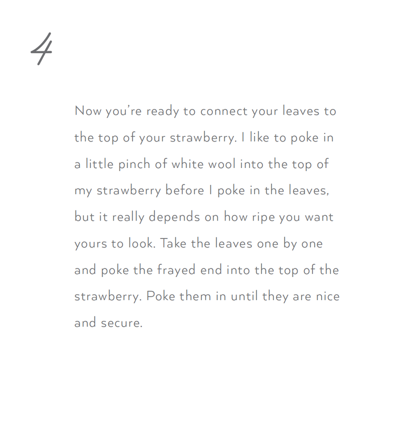 Needle Felting Kit - DIY - Strawberry