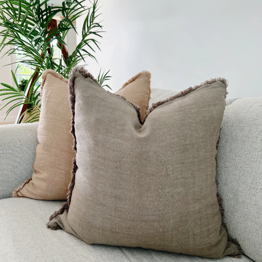 Neutral Linen Pillow Covers