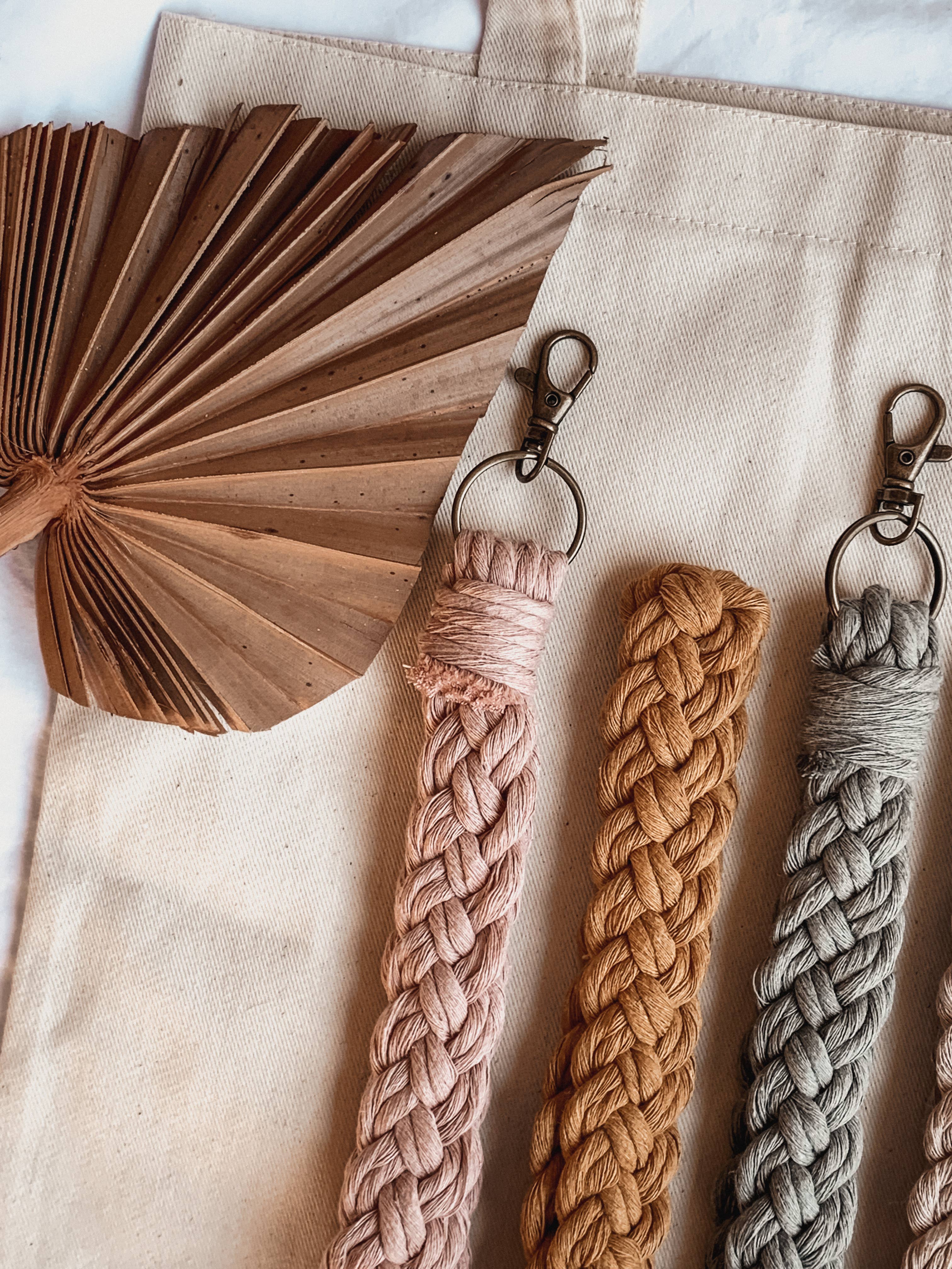 Braided Wristlet Keychain - Everyday Accessories, Gifts