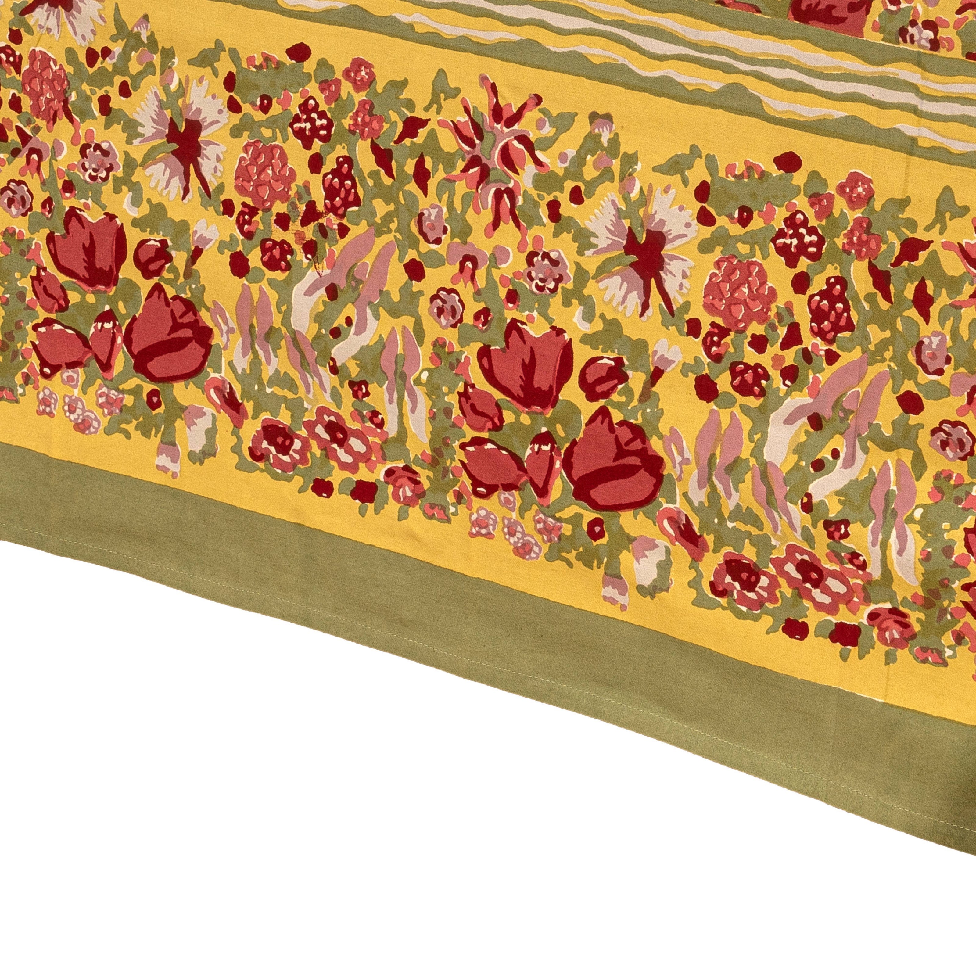 Jardin Red & Green | French Tablecloths