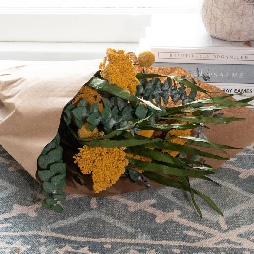 Baby Eucalyptus and Yarrow Bouquet
