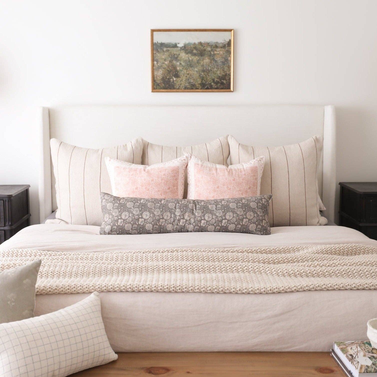 Wren in Spice Stripes Woven Pillow Cover