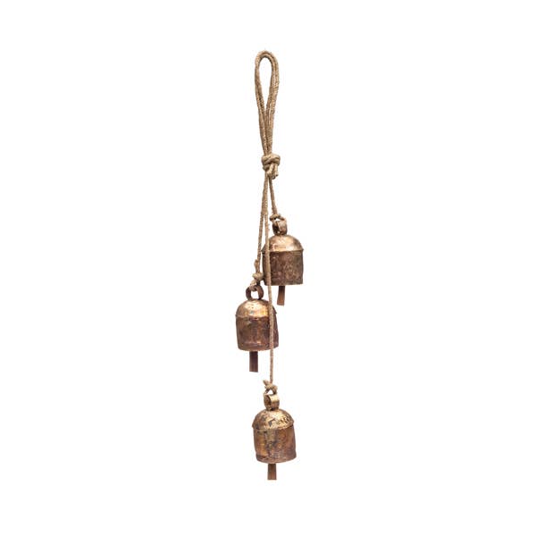 Rustic Wind Chime Small Cascading Bells - Garden, Patio