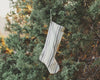Holiday Christmas Stocking - ticking stripe