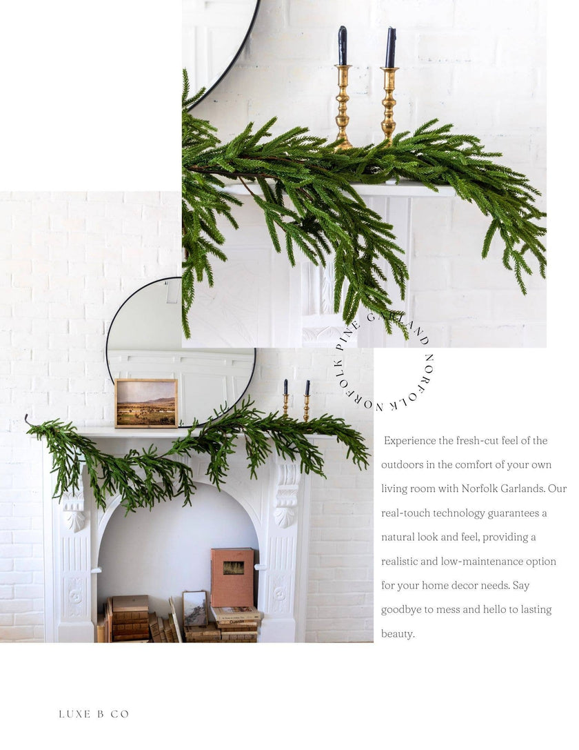 Norfolk Pine Garland Real Touch - 6ft