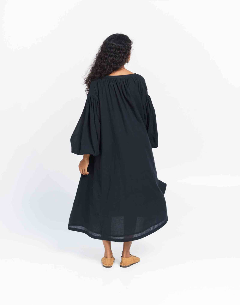 Free flowing relaxed midi dress
