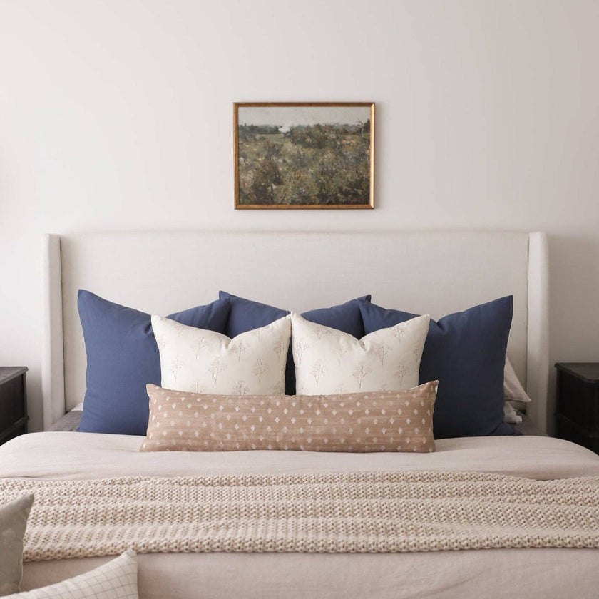 Thistle Cotton Block Print Pillow Cover