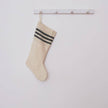 Holiday Christmas Stocking - khadi top stripe