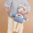 Plush Ski Bear Baby Kids Toy Animal Fall Winter Sport