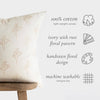 Thistle Cotton Block Print Pillow Cover