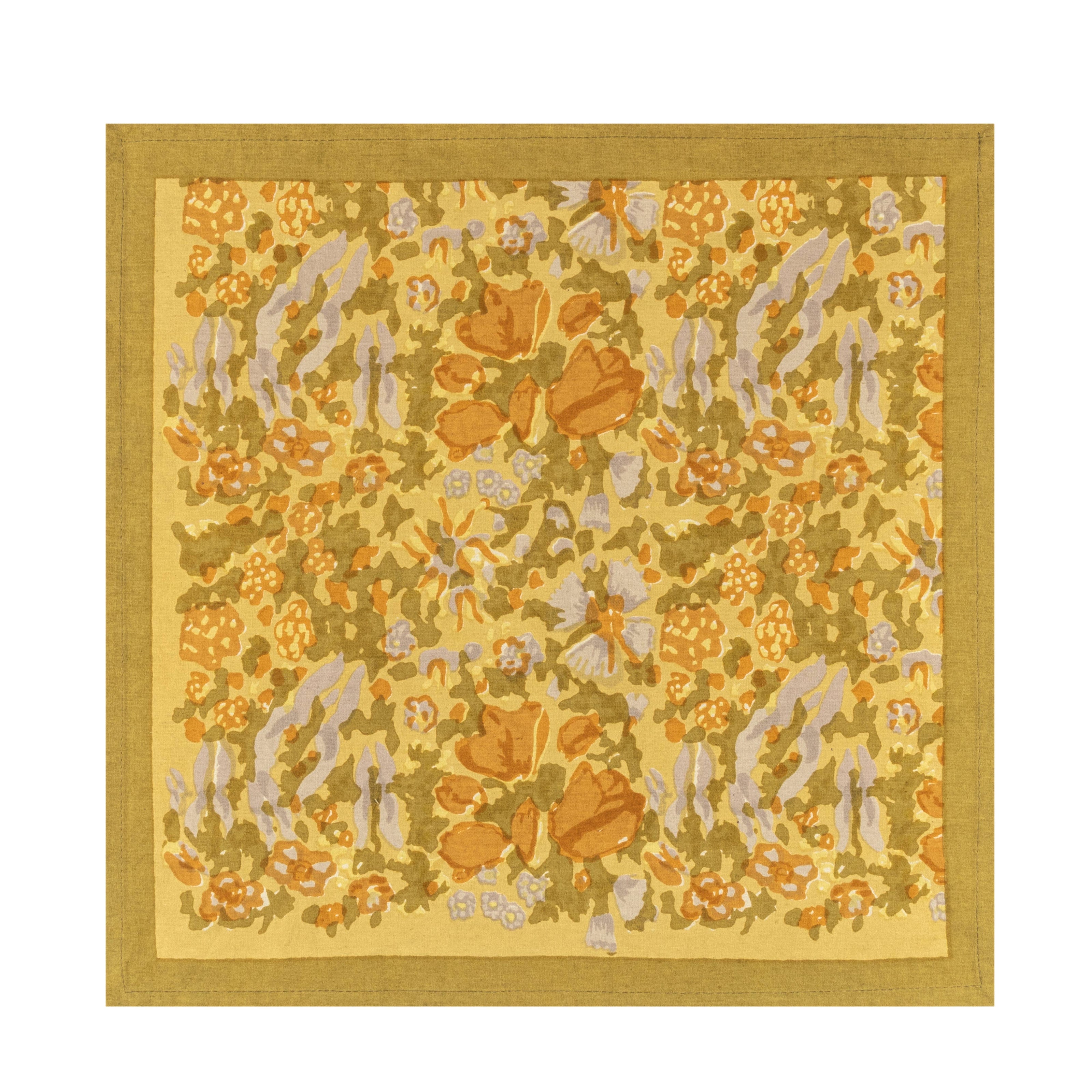 Jardin Mustard & Grey | Napkins - Set of 6