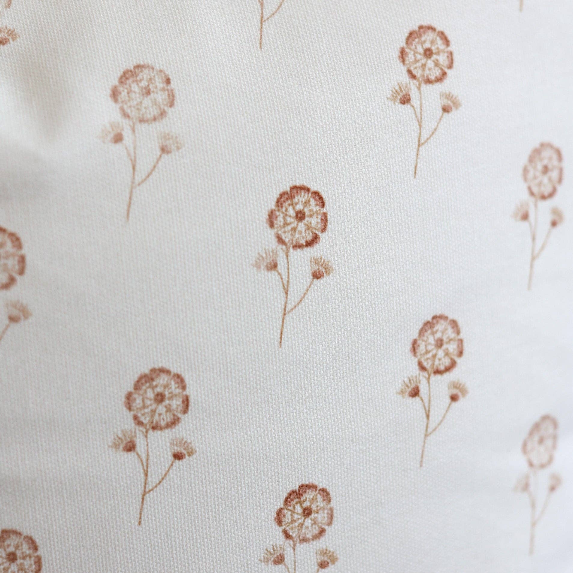 Buttercup Cotton Block Print Pillow Cover