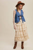 Denim Tie-Front Vest