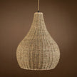 Annika Light Teardrop Wicker Rattan Pendant Light