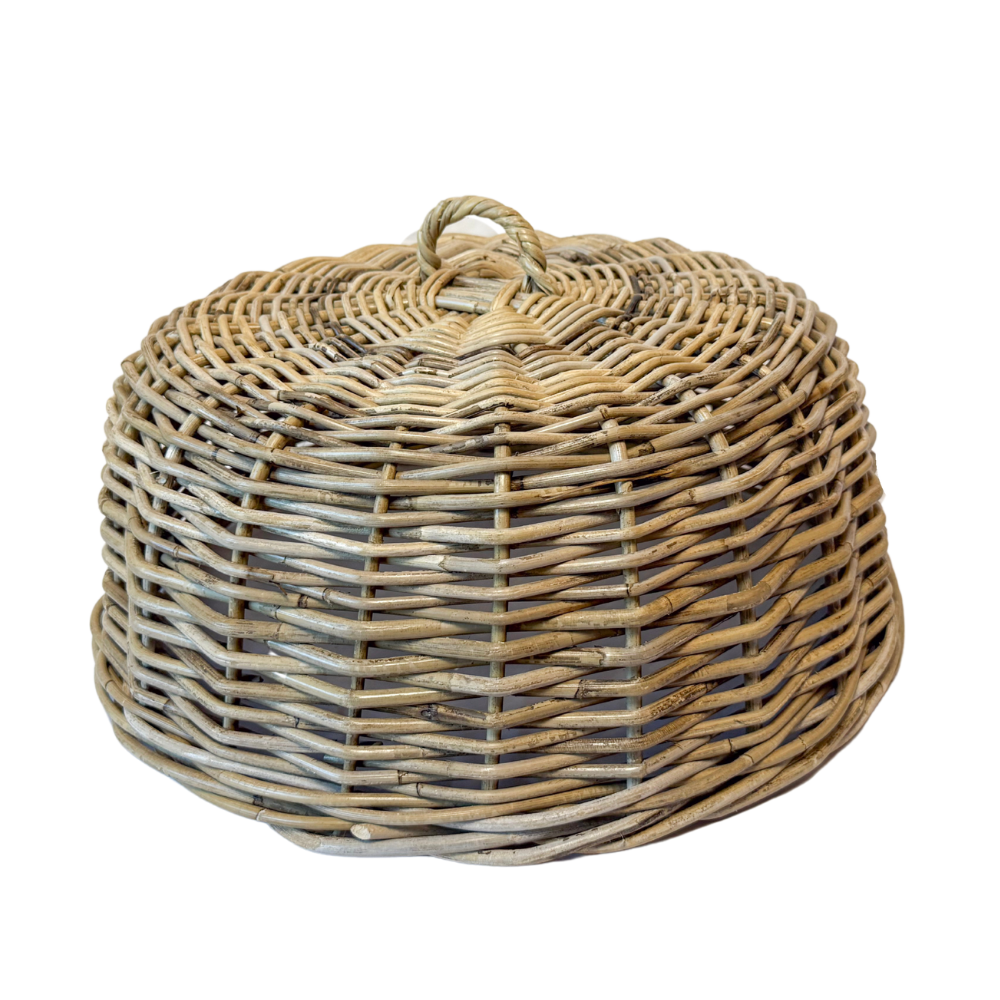 Rattan Cloche Food Cover