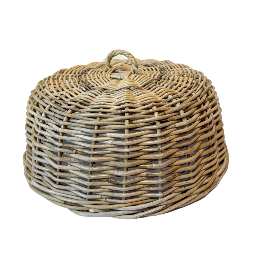 Rattan Cloche Food Cover