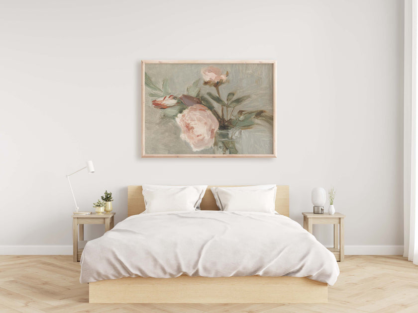 Peonies Antique Vintage Art Print