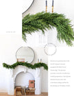 Cypress Faux Garland 9ft By. Luxe B Co.