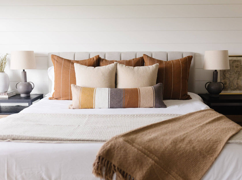 Wren in Spice Woven Pillow Cover