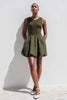 Sleeveless Bubble Skirt Mini Dress