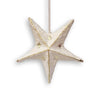 White Paper Mache Star Ornaments