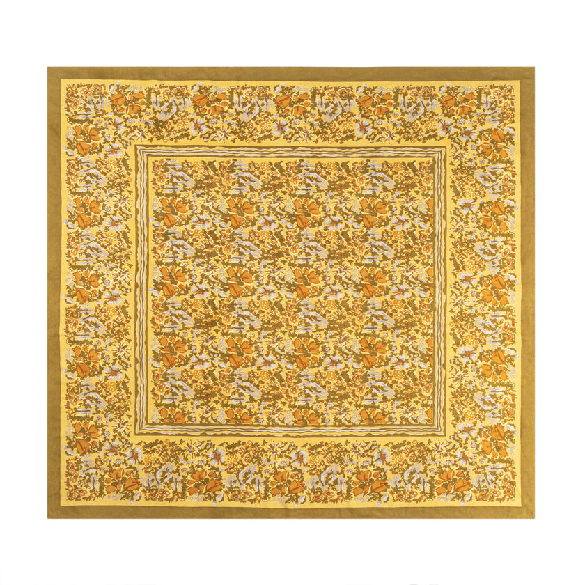 Jardin Mustard & Grey | Tablecloth