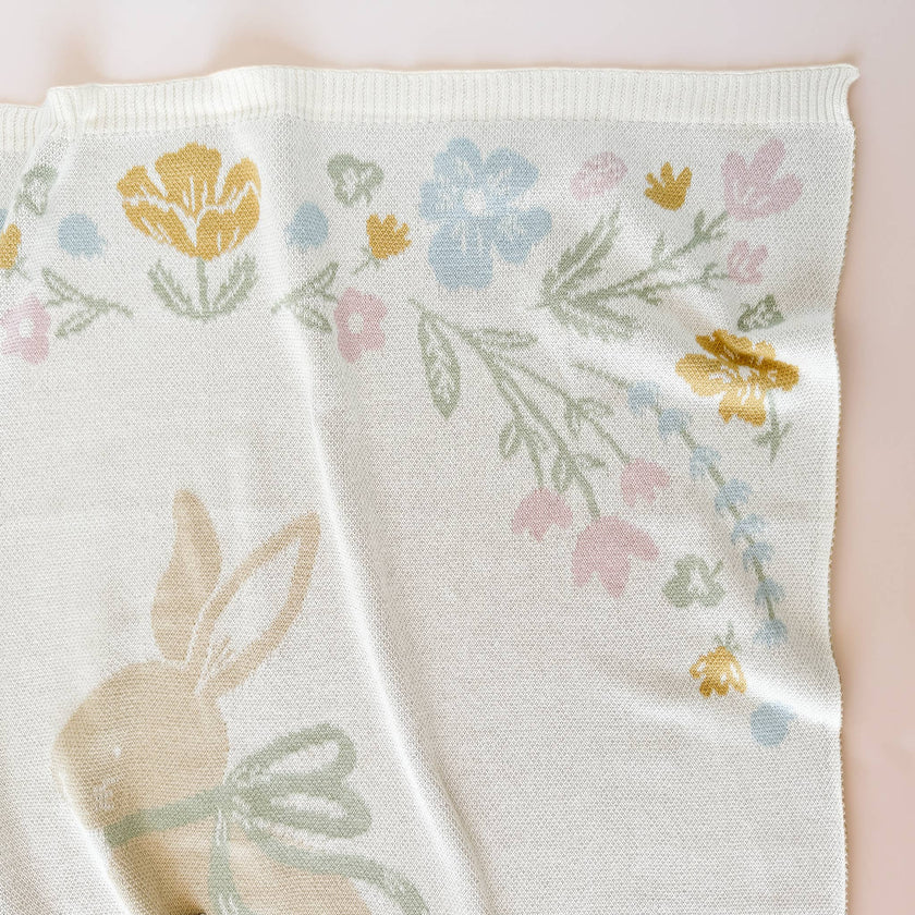 Blanket Pastel Bunny Organic Cotton