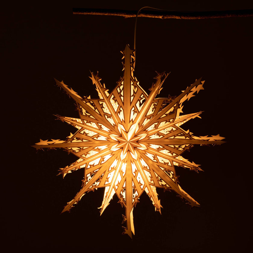 LARGE HANGING PAPER SNOWFLAKE