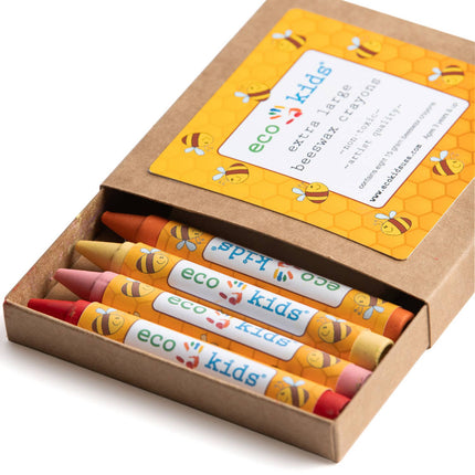 beeswax crayons - extra large - case: With display