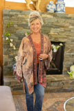 The Storyteller Bamboo Bohemian Kimono Cardigan with Belt