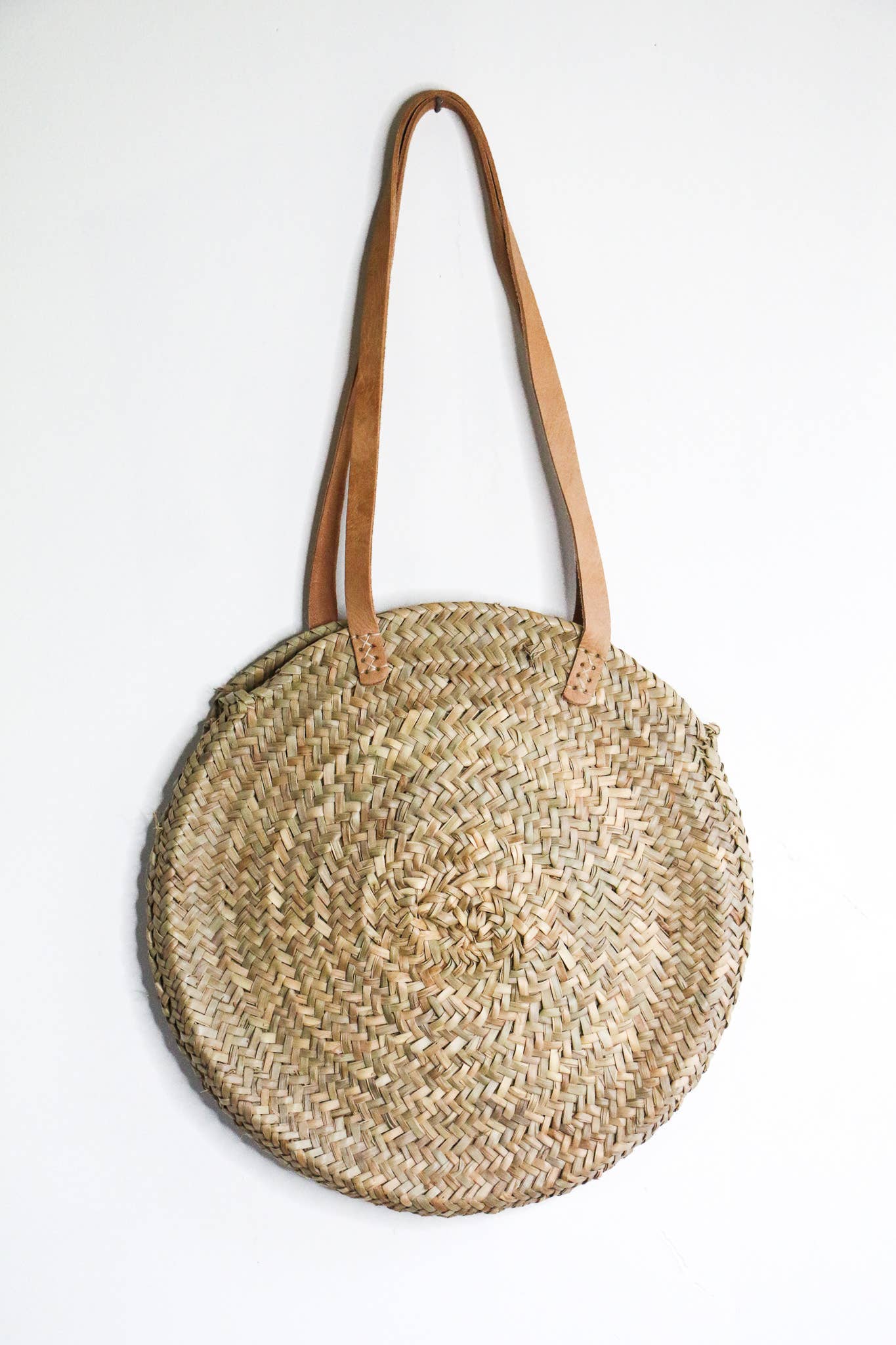 Woven Round Beach Tote