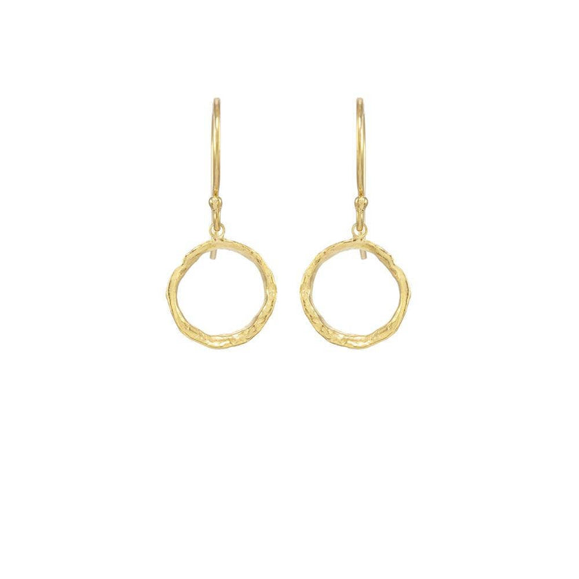 Small Opihi Circle Earrings
