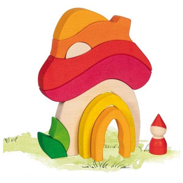 Mushroom house - Building set - goki Evolution