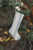 Holiday Christmas Stocking - ticking stripe