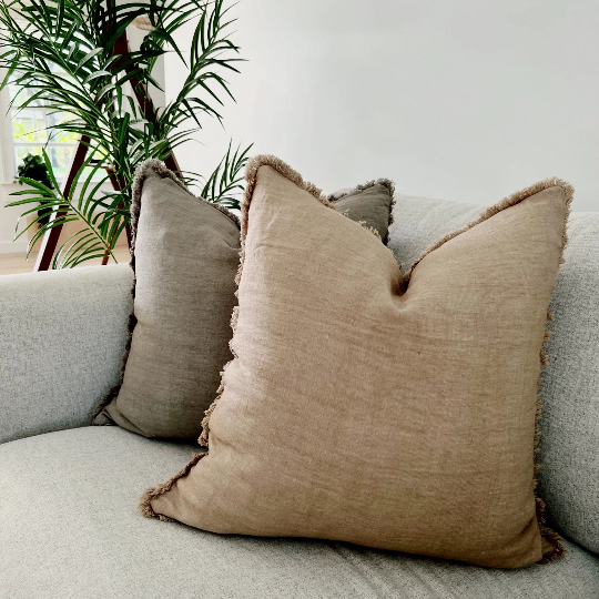Neutral Linen Pillow Covers