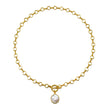 Framed Pearl Toggle Necklace