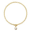 Framed Pearl Toggle Necklace