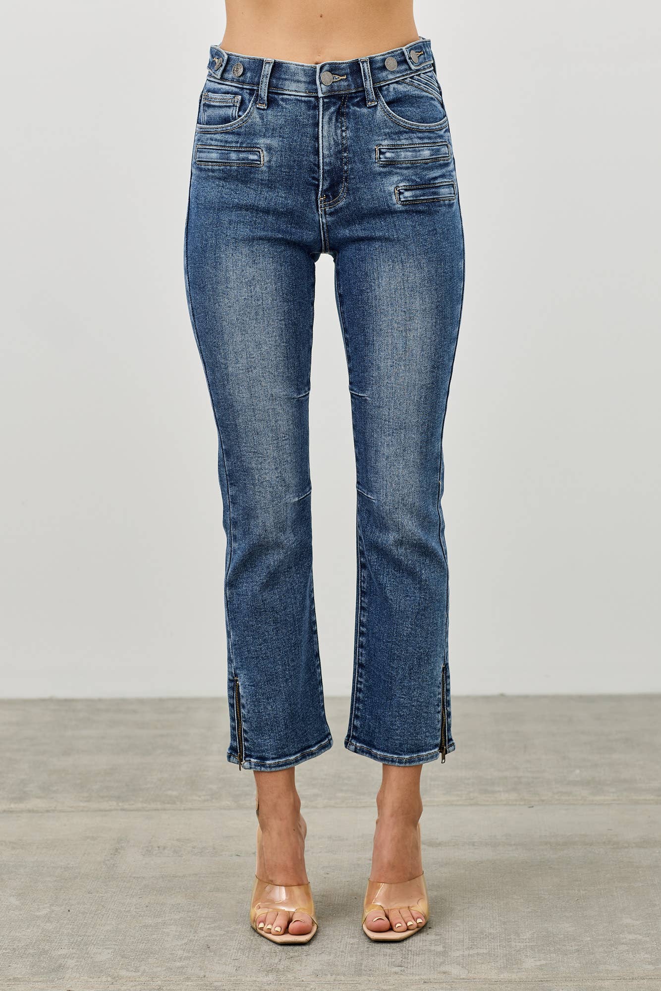 MID RISE SKINNY CROP
