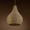 Annika Light Teardrop Wicker Rattan Pendant Light