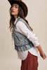 Denim Ruffle Vest