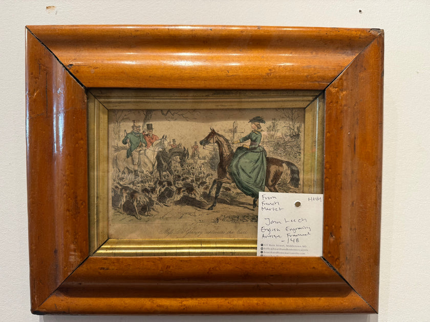 Antique Print from French Market