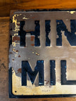 Vintage 20x11 Hinman Milkers Tin Sign Authentic Scioto Sign