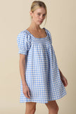 Erin Gingham Smocked Babydoll Dress